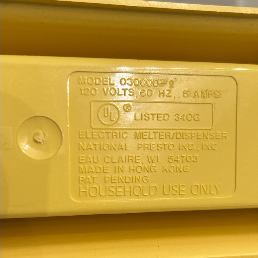 Vintage Presto HotTopper 03000 Electric Butter Melter Dispenser Retro Kitchen - Picture 8 of 8